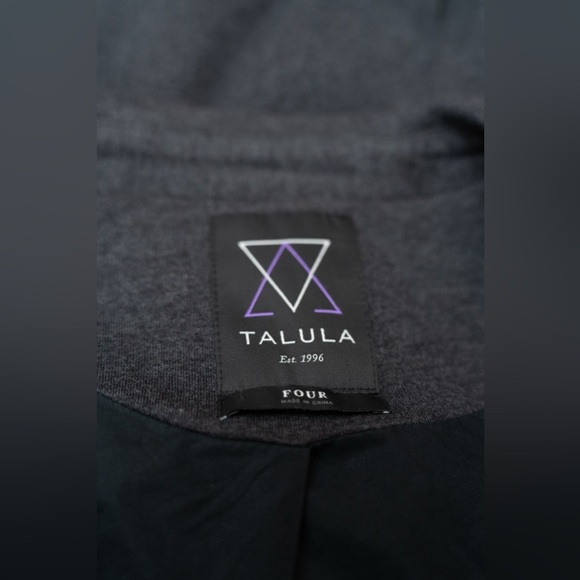 Aritzia Talula Charcoal Pima Cotton Knit Blazer — Soft Tailored - Picture 3 of 7